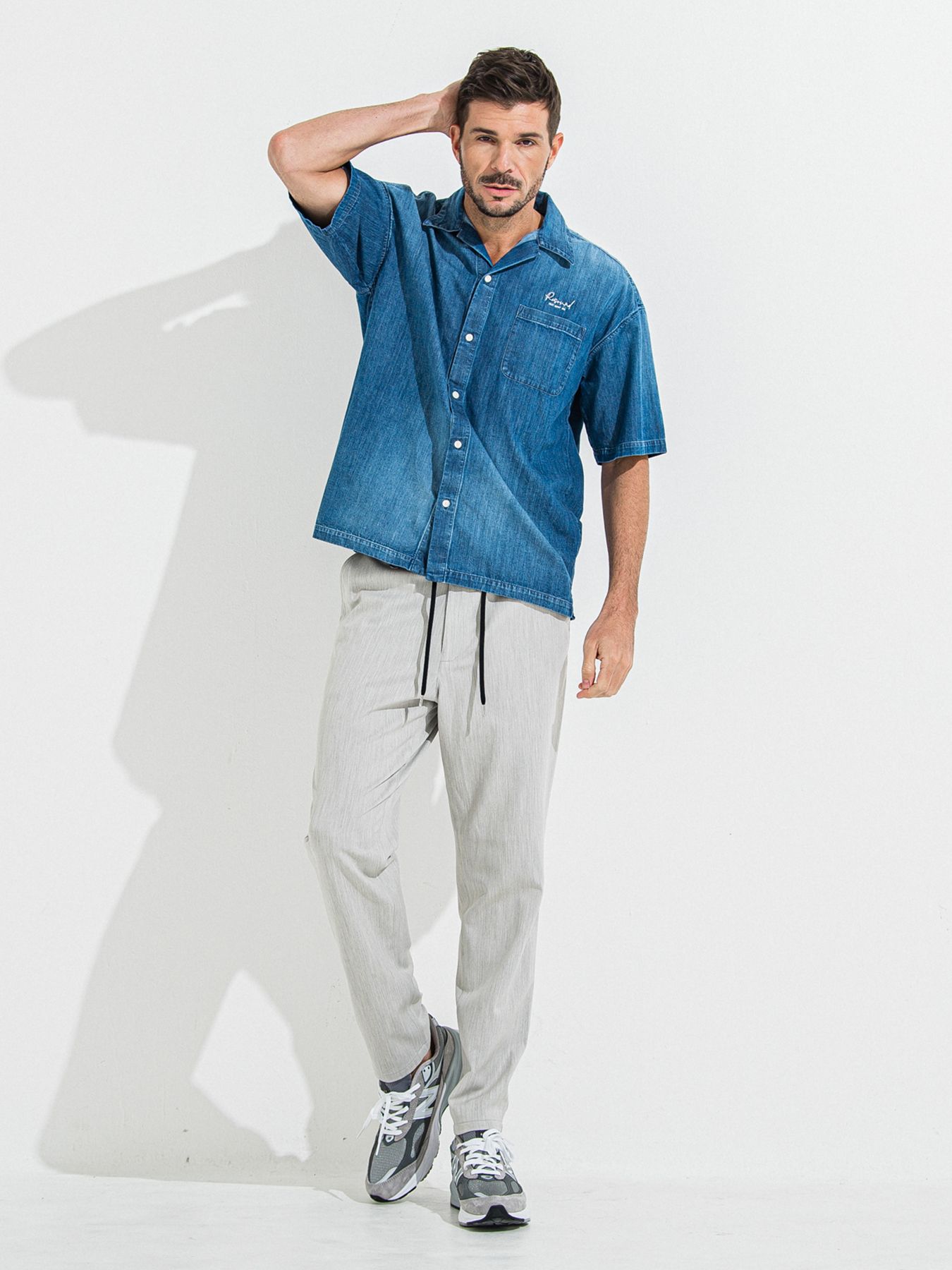 【予約品 】DAVID NYLON CARGO PANTS / デヴィッドナイロンカーゴパンツ / グレー