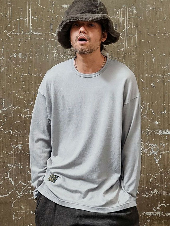 【予約品】 WASHABLE WOOL TEE / ウールTシャツ / ライトグレー