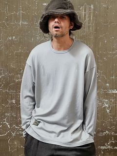 【予約品】 WASHABLE WOOL TEE / ウールTシャツ / ライトグレー