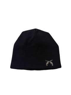 【予約品 3月9日(月) 18:00 締切】CROSSGUN CRY BEANIE / クロスガン クリスタル ビッグワッフルビーニー / ブラック