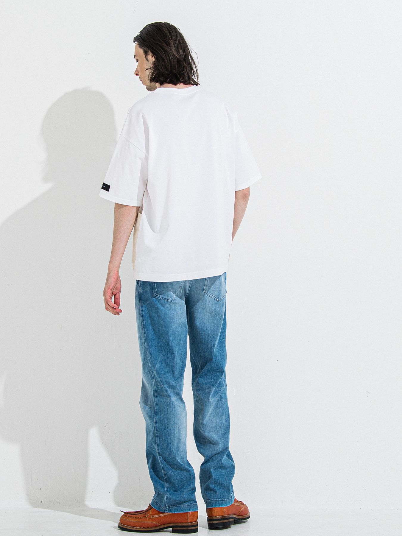 DENIM JERSEY WIDE PT / デニムジャージワイドパンツ / ライトインディゴ