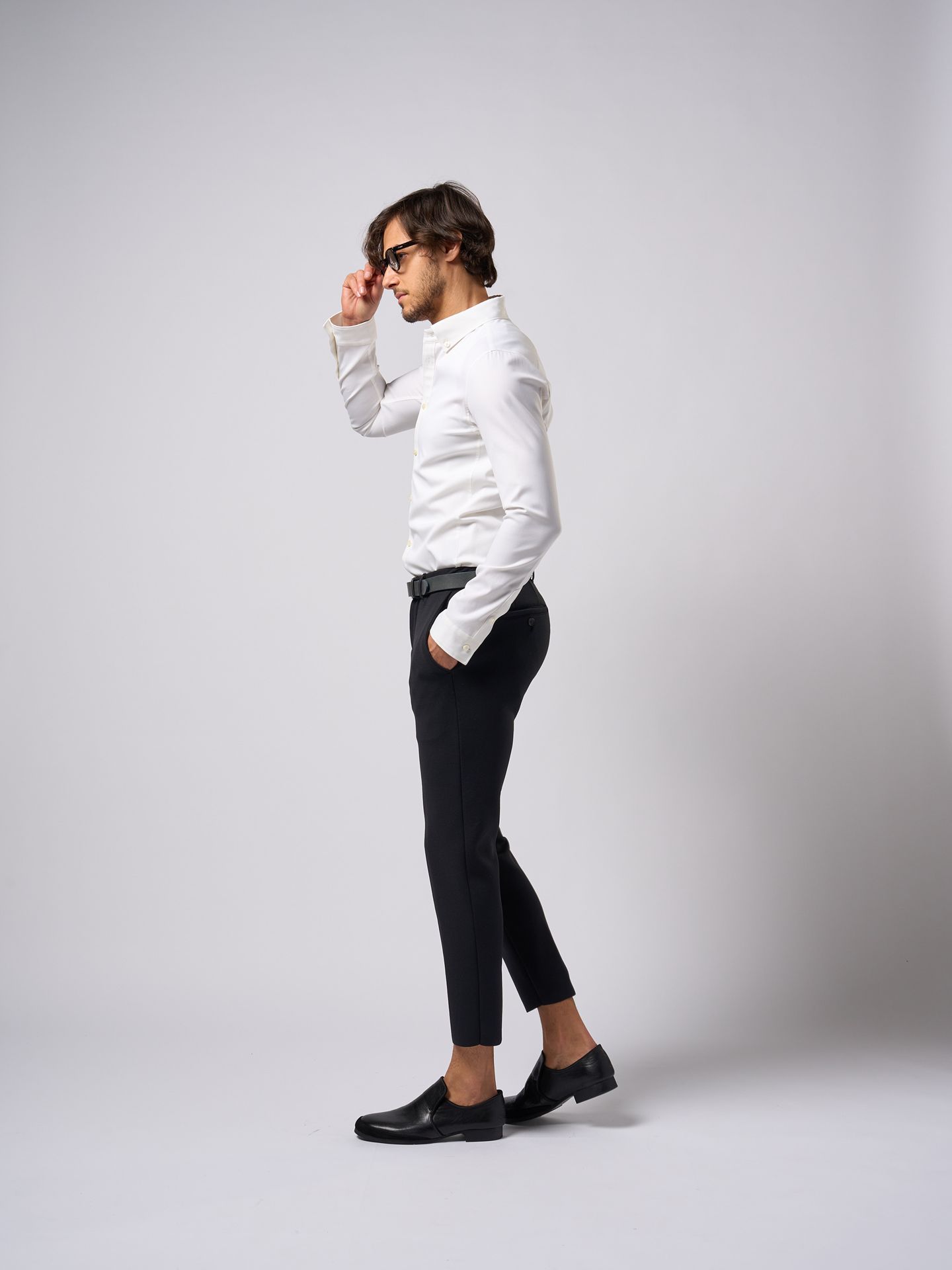 【予約品9月19日 10時締め】 function knit easy slacks  / スラックス / ブラック