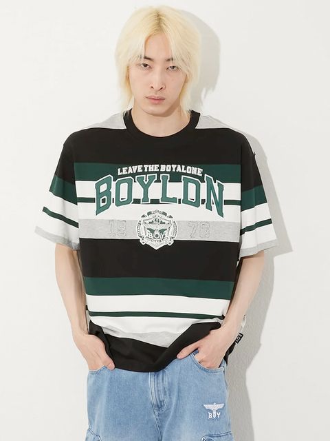 COLLEGE BORDER TEE / カレッジボーダーTシャツ / グリーン