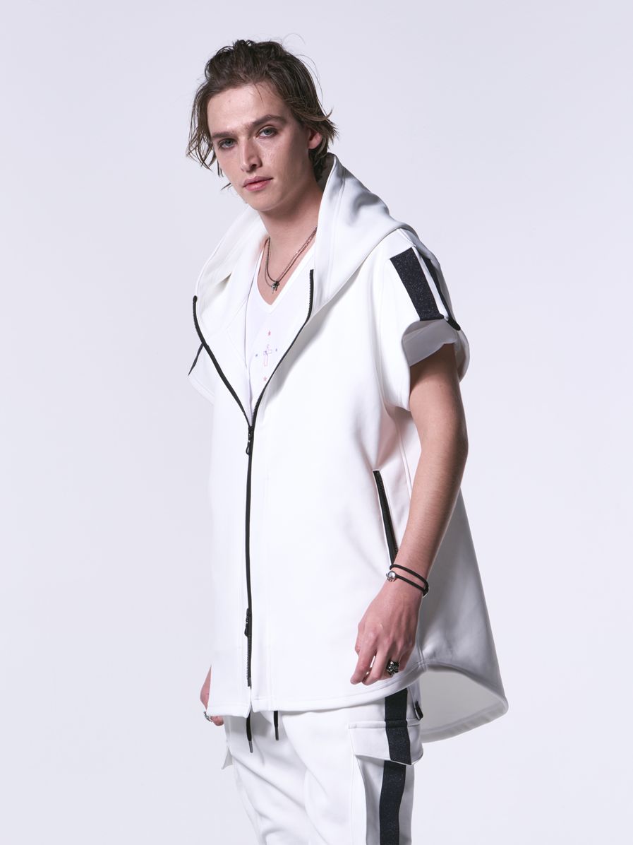 《予約品》 ShortSleevesHoodie / ショートスリーブパーカー / ホワイト