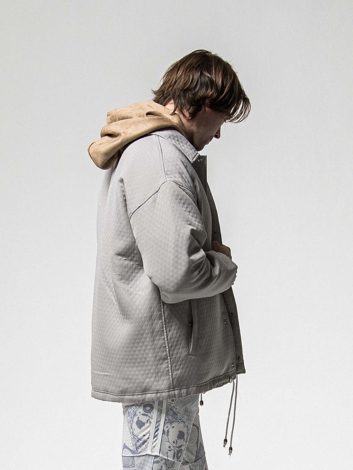 【予約品 8月31日(日) 締切】FUR COACH JK / ファーコーチジャケット / グレー