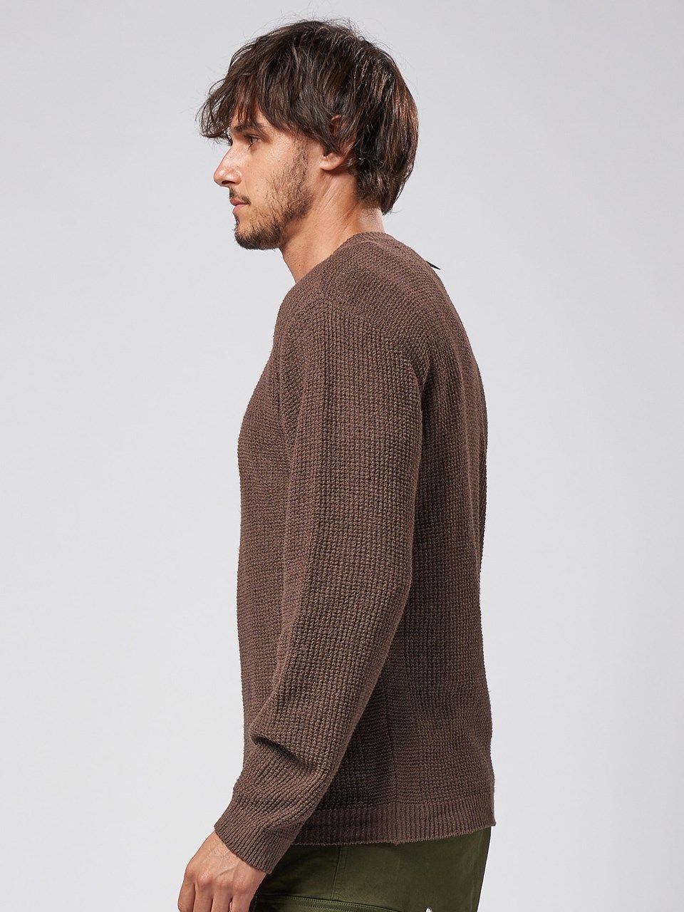 《予約品》 boucle summer knit  / サマーニット / ブラウン