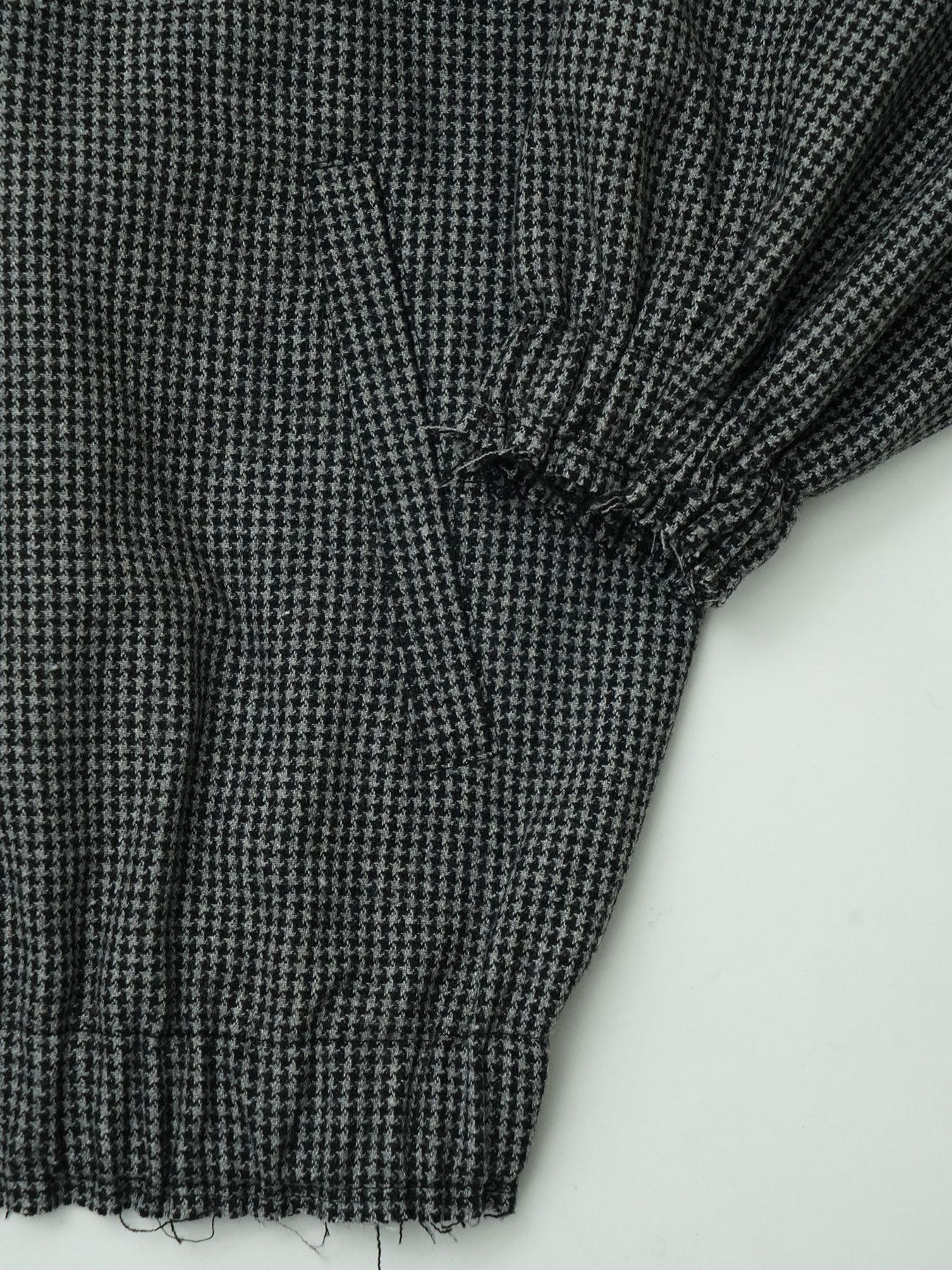 【予約品 】OVALB BLOUSON / ブルゾン / グレー×ブラック千鳥（大）