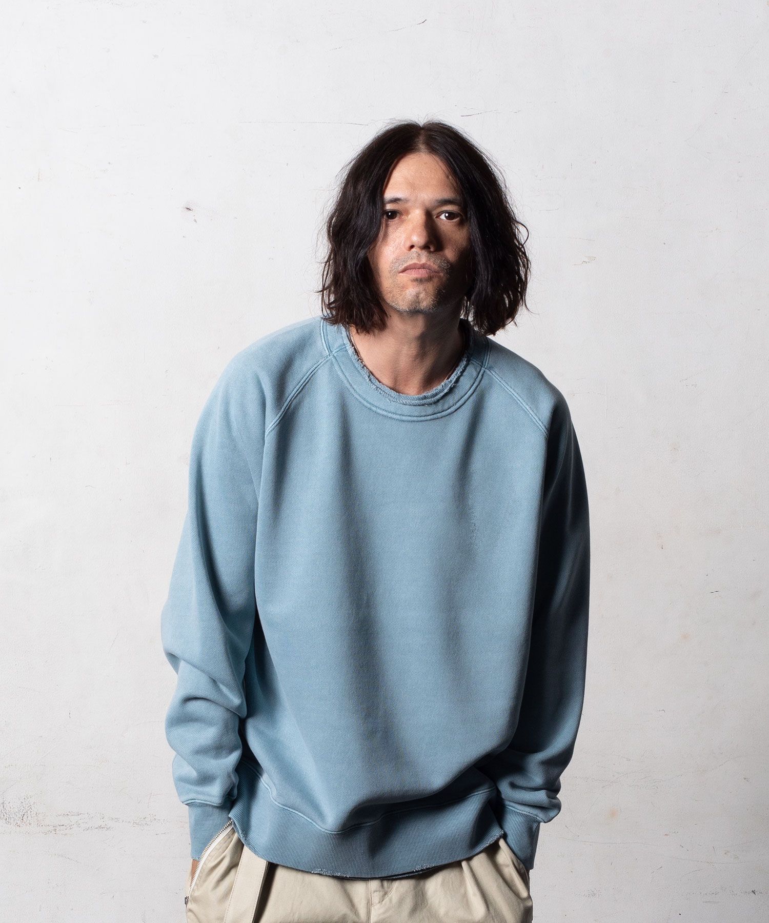 【予約品10月20日(日）締め】 DARKLAYER  / スウェット / サックス
