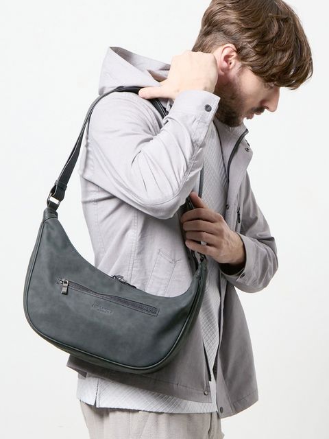 ラウンドショルダーバッグ / ブラック【HIDEAWAYS NICOLE】