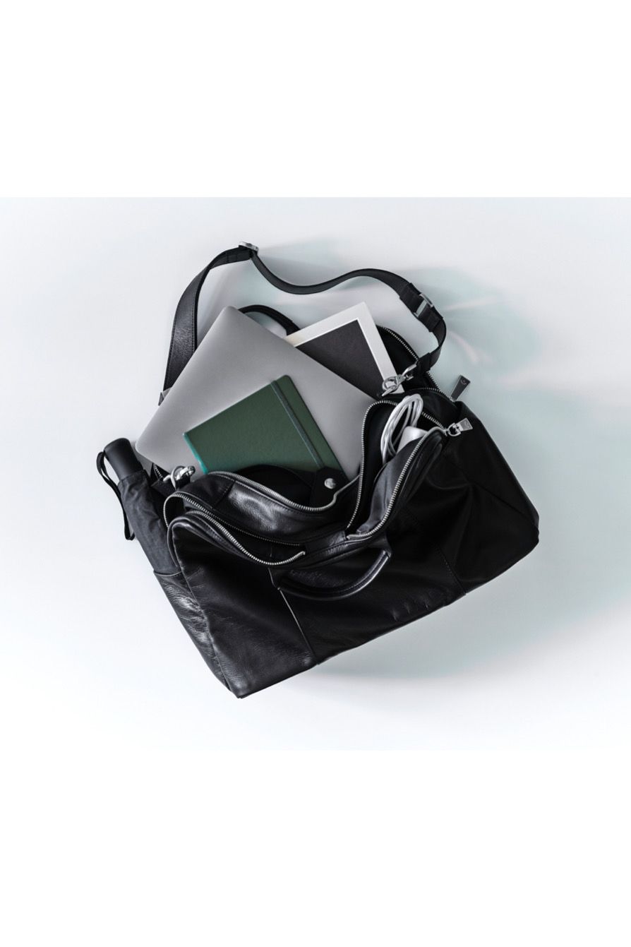 3WAYショルダー Reality Leather / Black 【aniary】