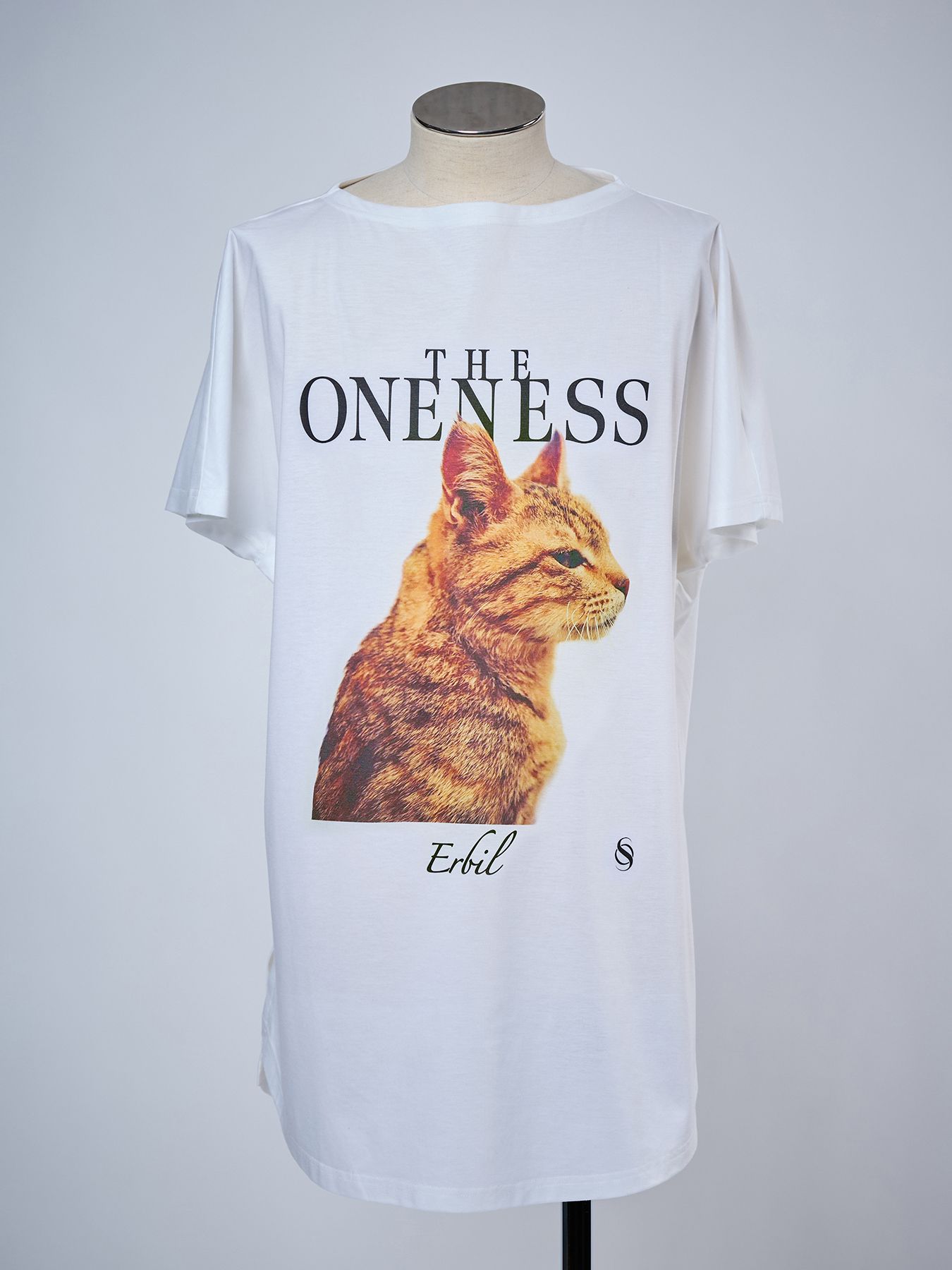 【予約品 4月26日(日) 締切】《犬猫保護活動チャリティー企画》Organic Cotton French Sleeve T / オーガニックコットン フレンチスリーブ Tシャツ / ホワイト