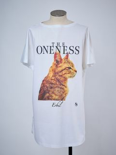 【予約品 4月26日(日) 締切】《犬猫保護活動チャリティー企画》Organic Cotton French Sleeve T / オーガニックコットン フレンチスリーブ Tシャツ / ホワイト