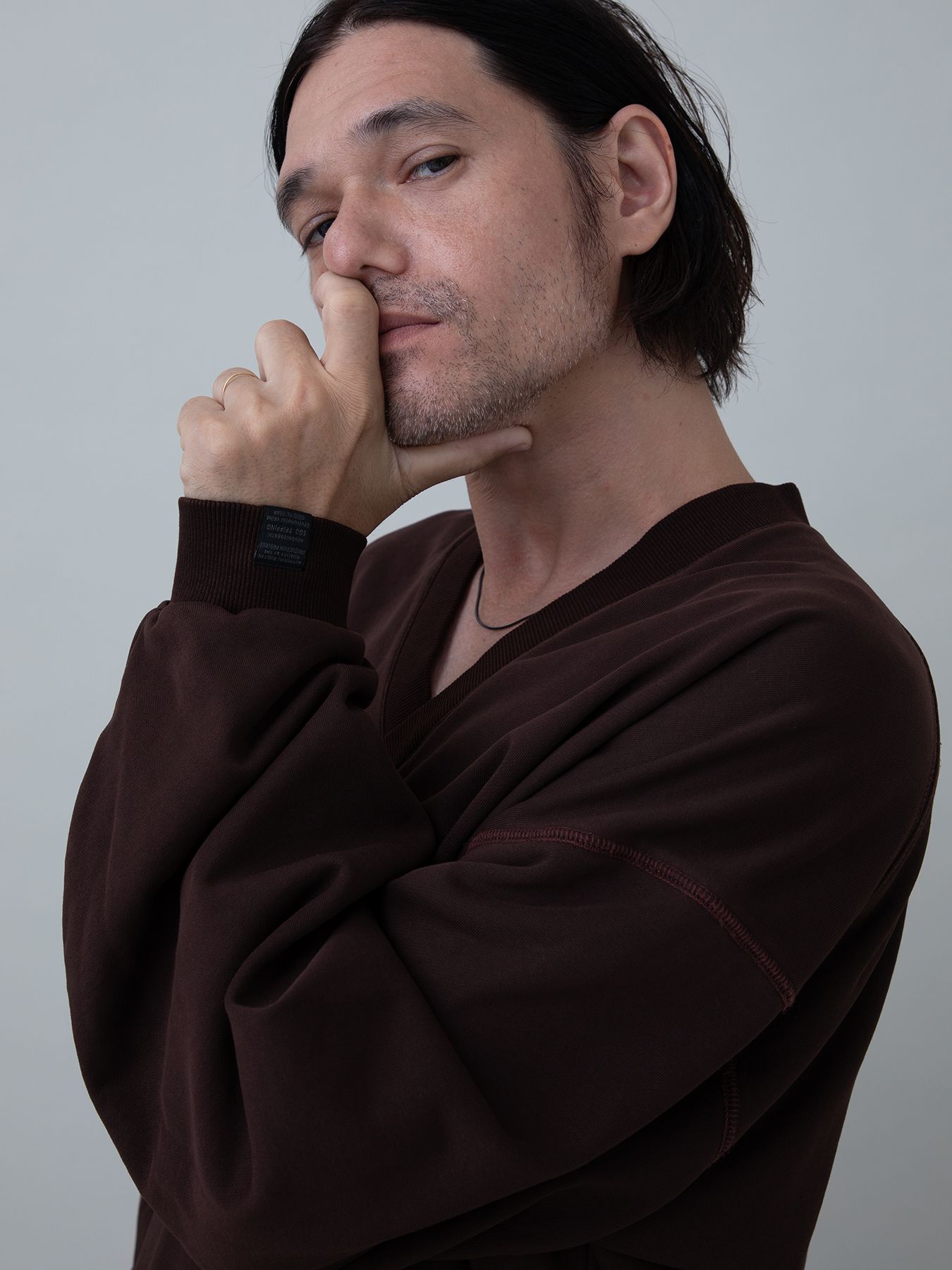 【予約品 10月26日(日) 締切】3DSWEAT / Vネックスウェット / D.BRICK