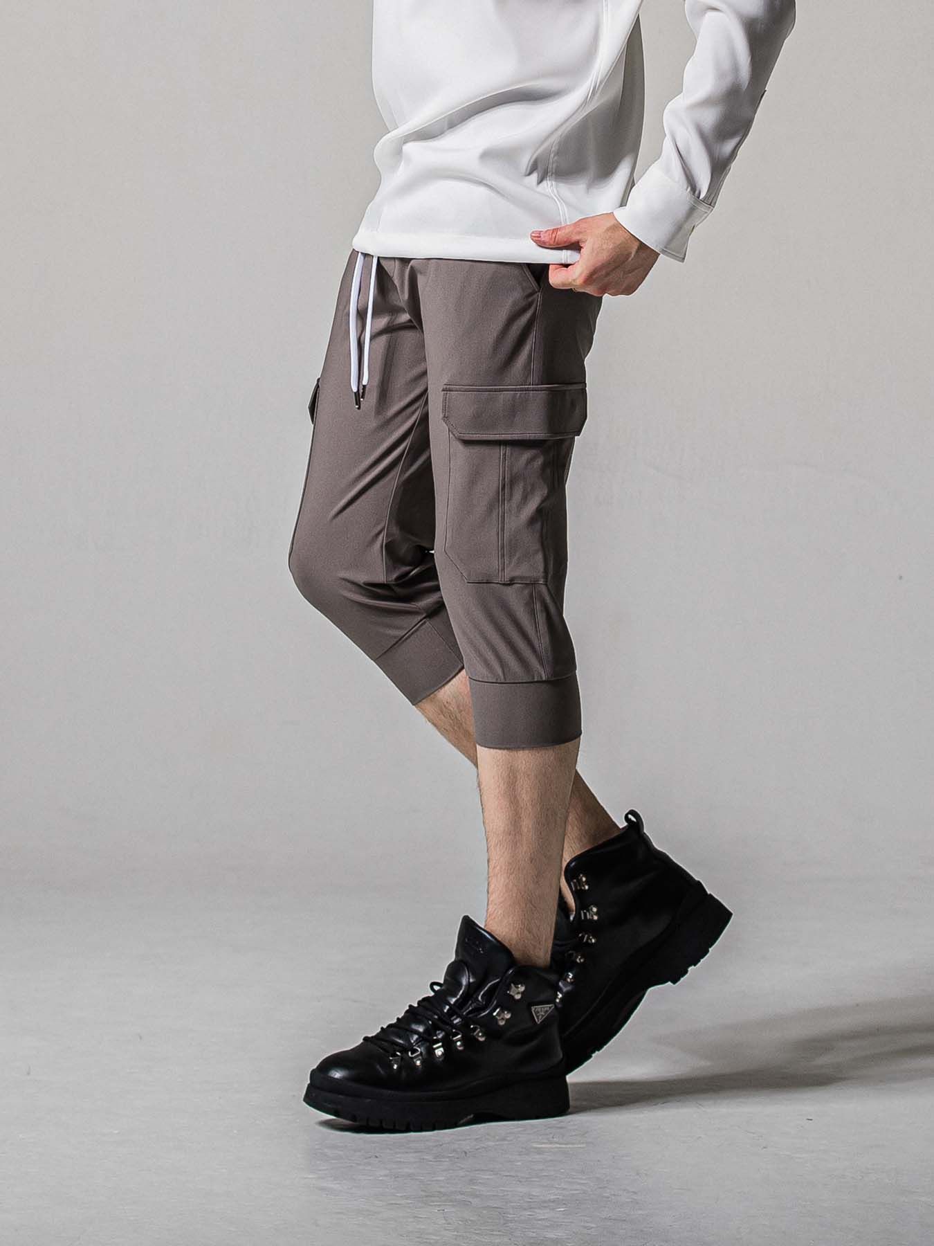 【予約品 11月16日(日) 締切】CARGO CROPPED PT / カーゴクロップド ジャージパンツ / グレー