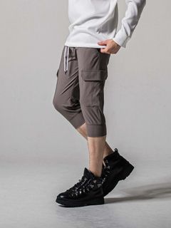 【予約品 11月16日(日) 締切】CARGO CROPPED PT / カーゴクロップド ジャージパンツ / グレー