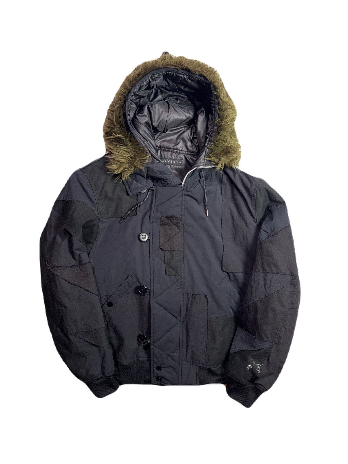 【予約品 3月9日(月) 18:00 締切】PATCHWORK N-2B / パッチワーク N2Bフライトジャケット  スワロフスキークロスガン/ ブラック