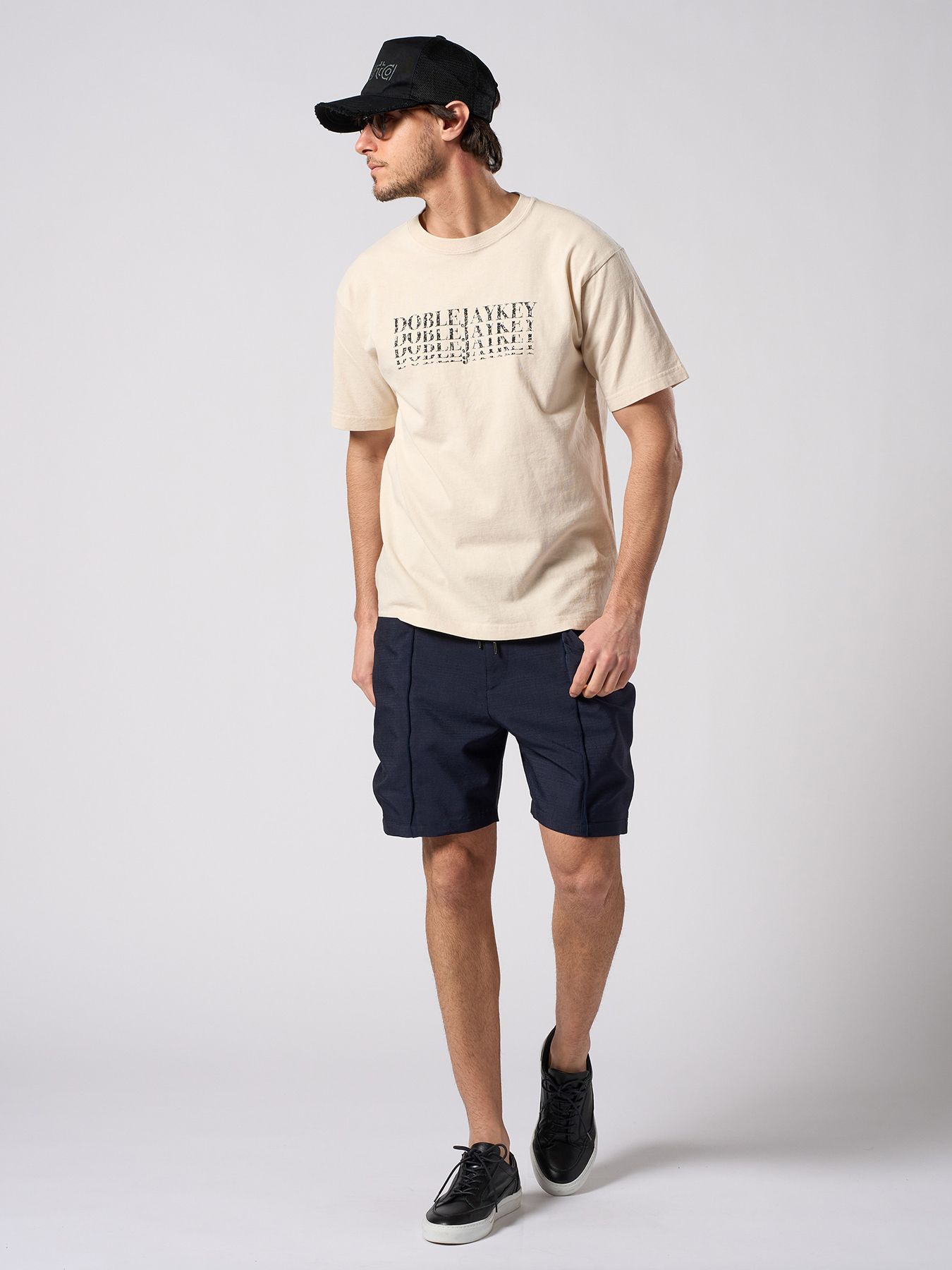 【予約品 1月25日(日) 締切】graphic-T collection：DOBLEJAYKEY T / ダブルジェイケー Tシャツ / ホワイト