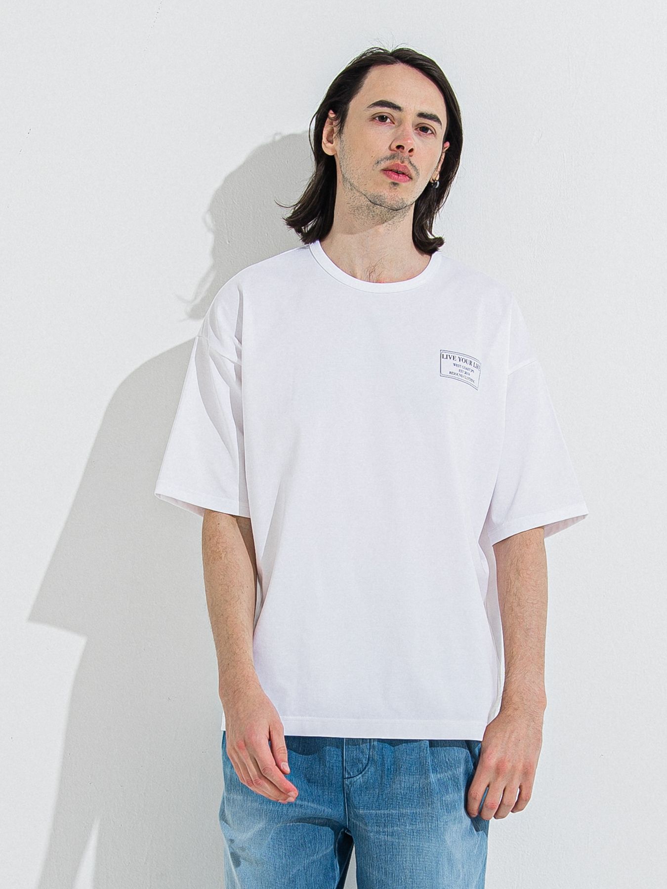 【予約品 】CREW OVER TEE /  クルーオーバーサイズTシャツ / ホワイト