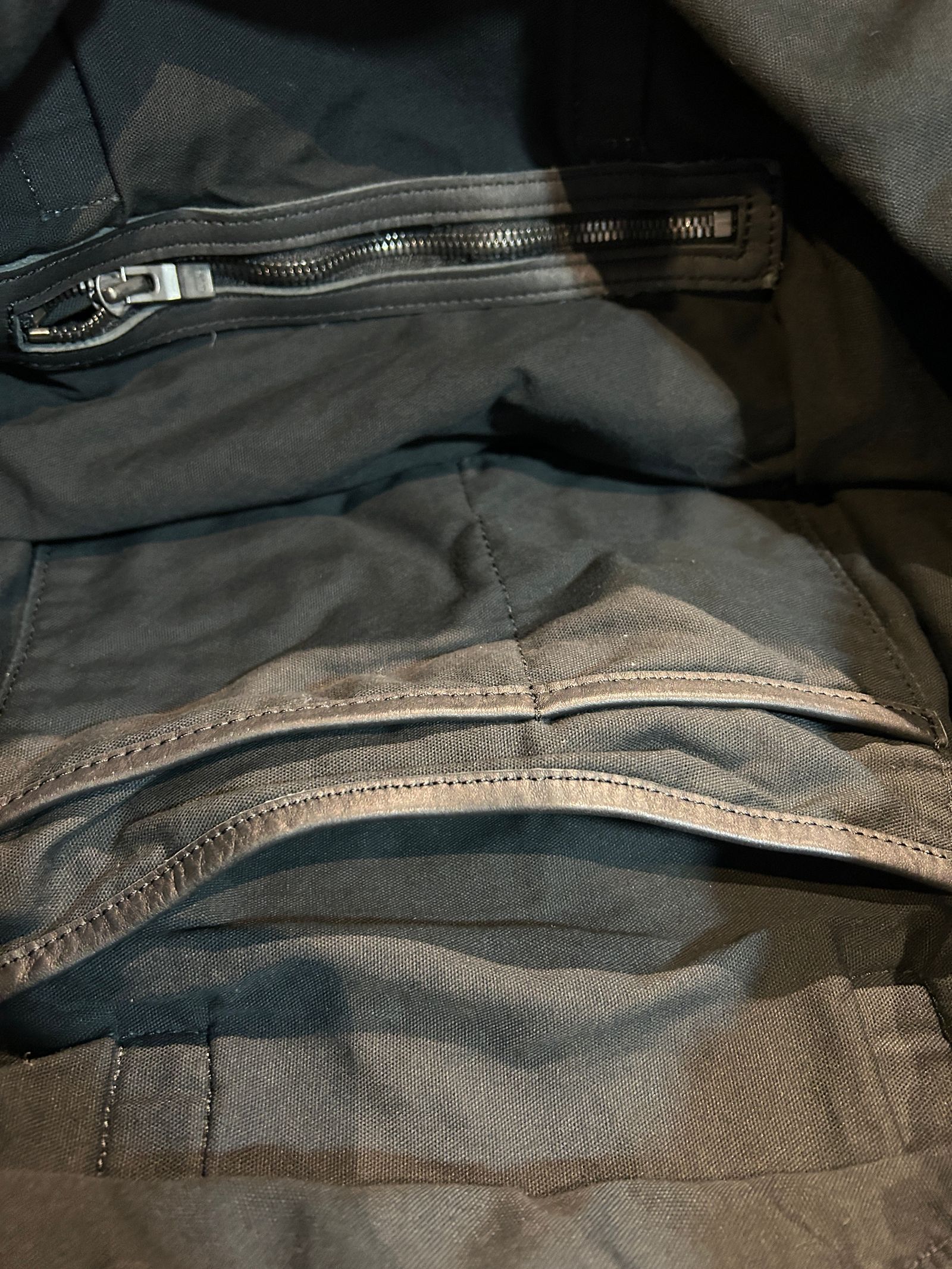 vintage drawstring tote bag / ヴィンテージ ドローストリング トートバッグ / ブラック