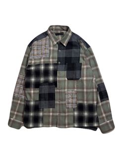 【予約品 3月9日(月) 18:00 締切】MULTI CHECK SH / マルチ チェック シャツ / グリーン