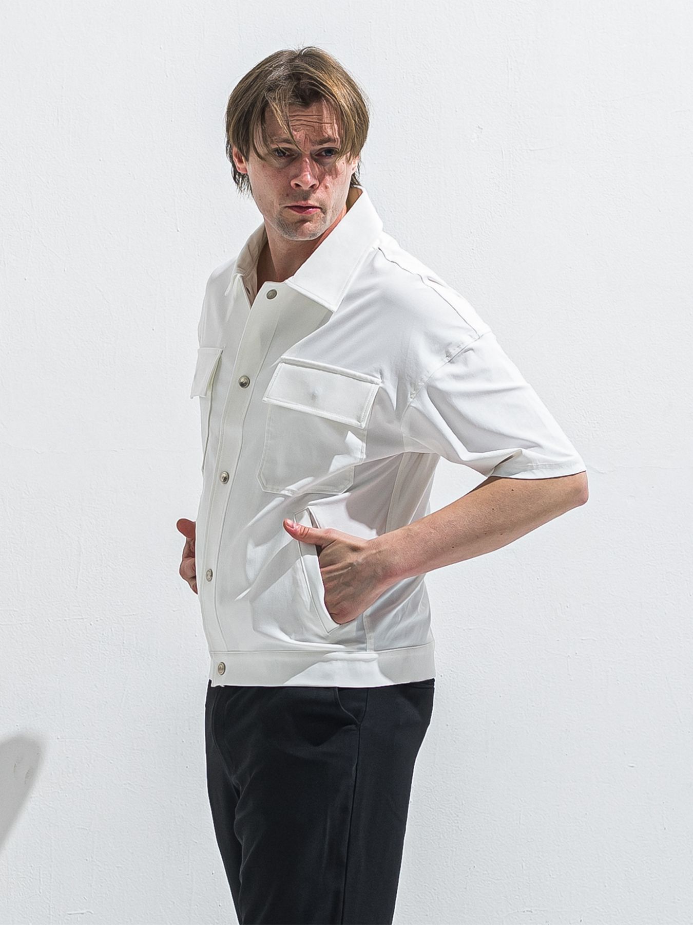 【予約品 2月15日(日) 18:00 締切】CPO HALE SHIRTS JK / CPOハーフスリーブジャケット / ホワイト