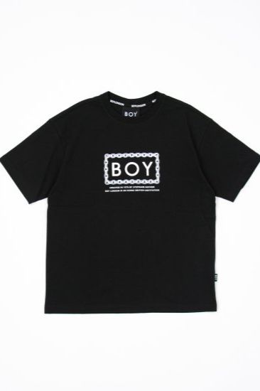 CHAIN DESIGN TEE/ ブラック 【BOY LONDON】