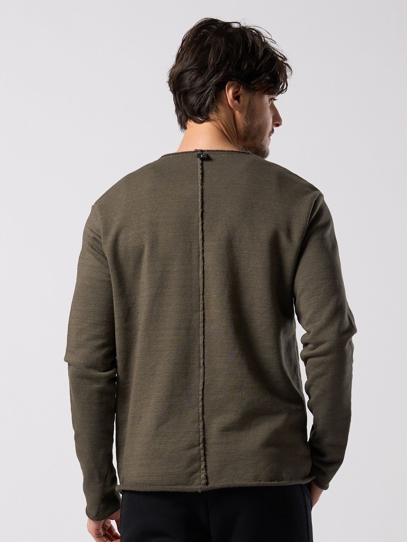 【予約品 4月19日(日) 18時締切】cut-off light sweatshirt / カットオフ ライト スウェットシャツ / カーキ