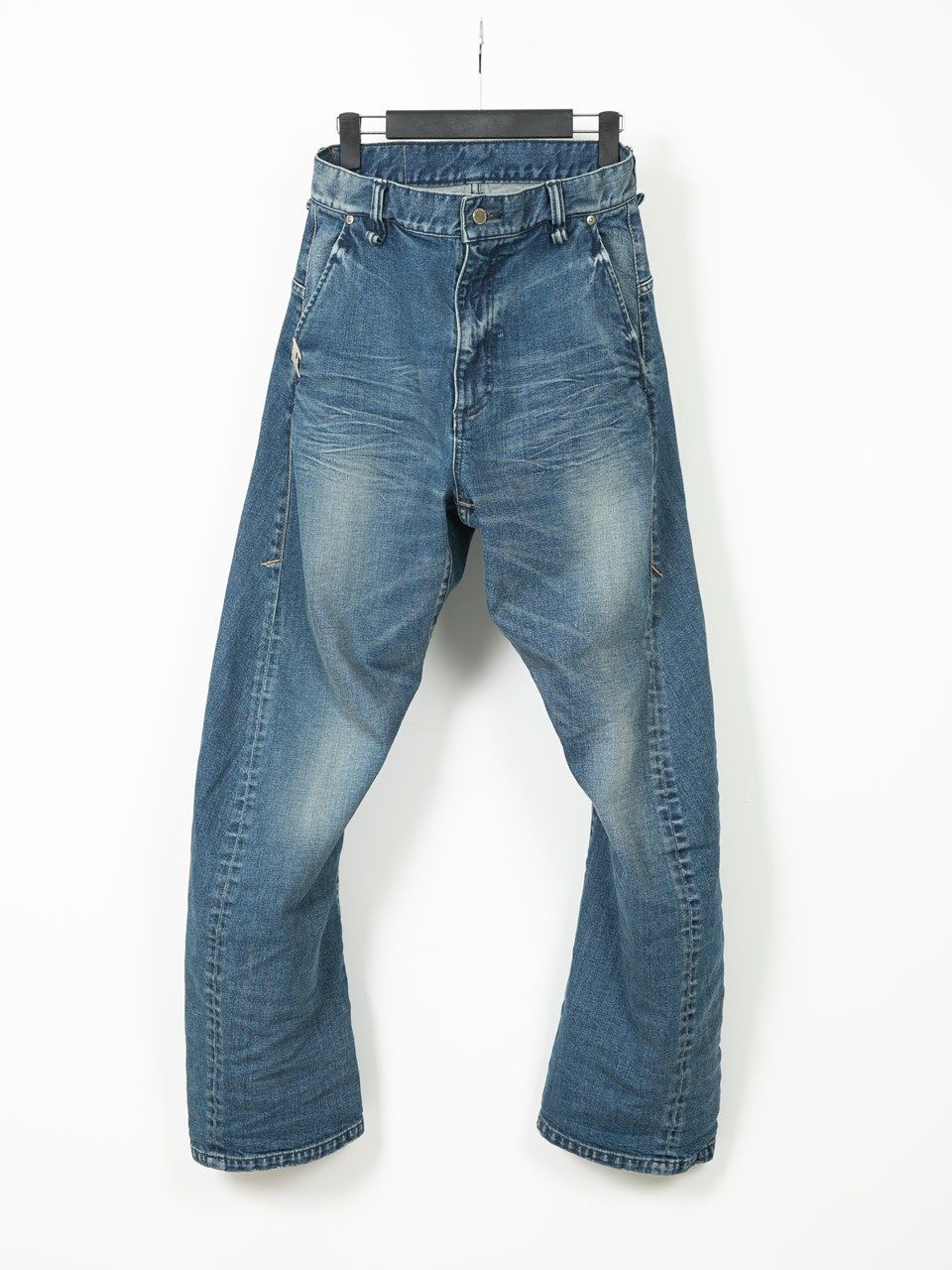 12.5ozオーガニックコットン ストレッチデニム 3D ワイドストレート ジーンズ / Wide Straight Jeans / RAD CLUB（ラッドクラブ） / インディゴ