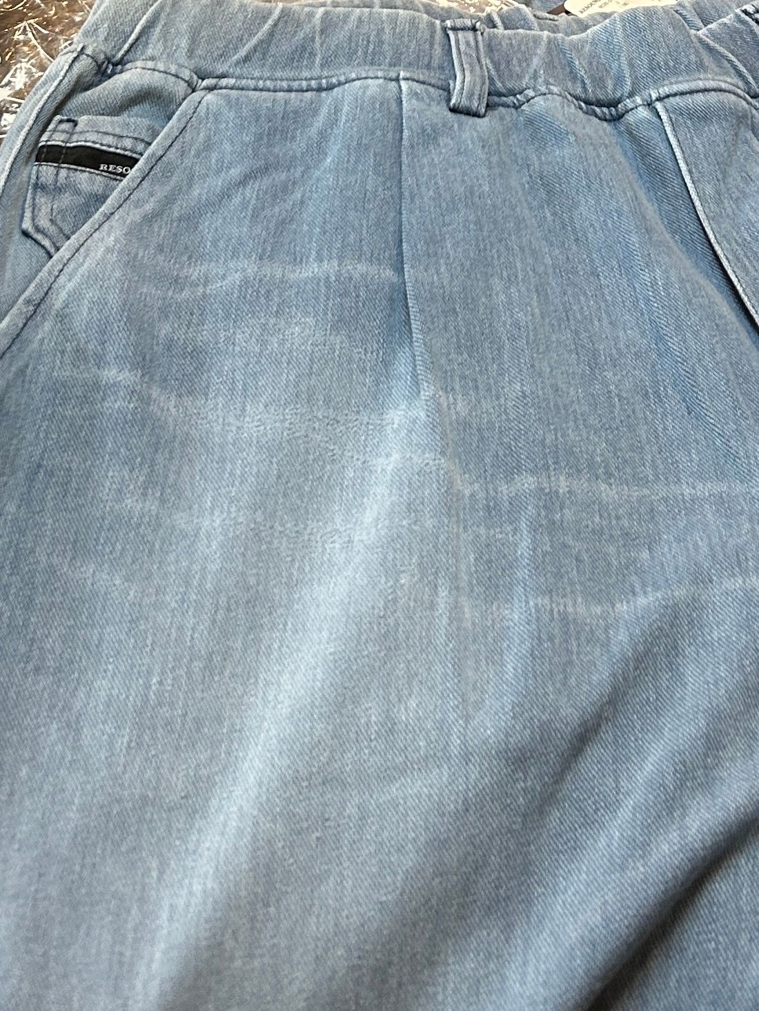 DENIM JERSEY WIDE PT / デニムジャージワイドパンツ / ライトインディゴ