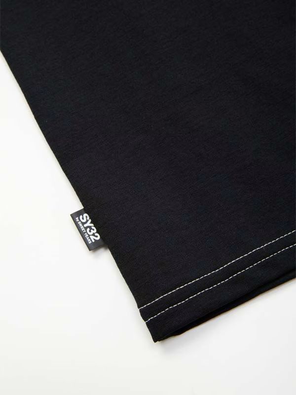 Wネームコラボ beauty:beast × SY32  BASIC S/S TEE / ブラック×ホワイト 【SY32 by SWEET YEARS】