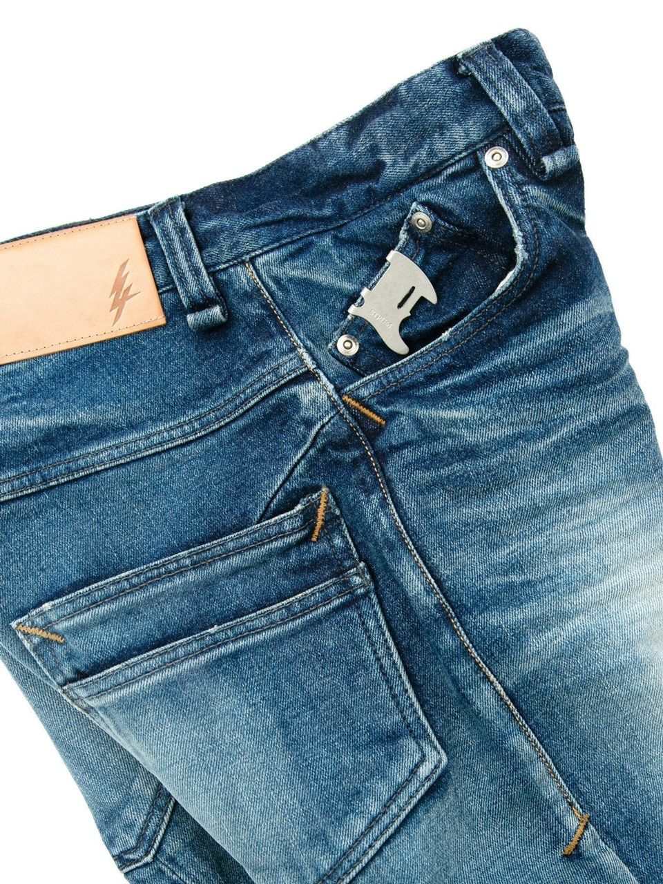 12.5oz Organic Cotton Stretch Denim Tight Straight Jeans / 12.5oz オーガニックコットン ストレッチデニム タイトストレート  / TIGHT JOE  / インディゴUSED