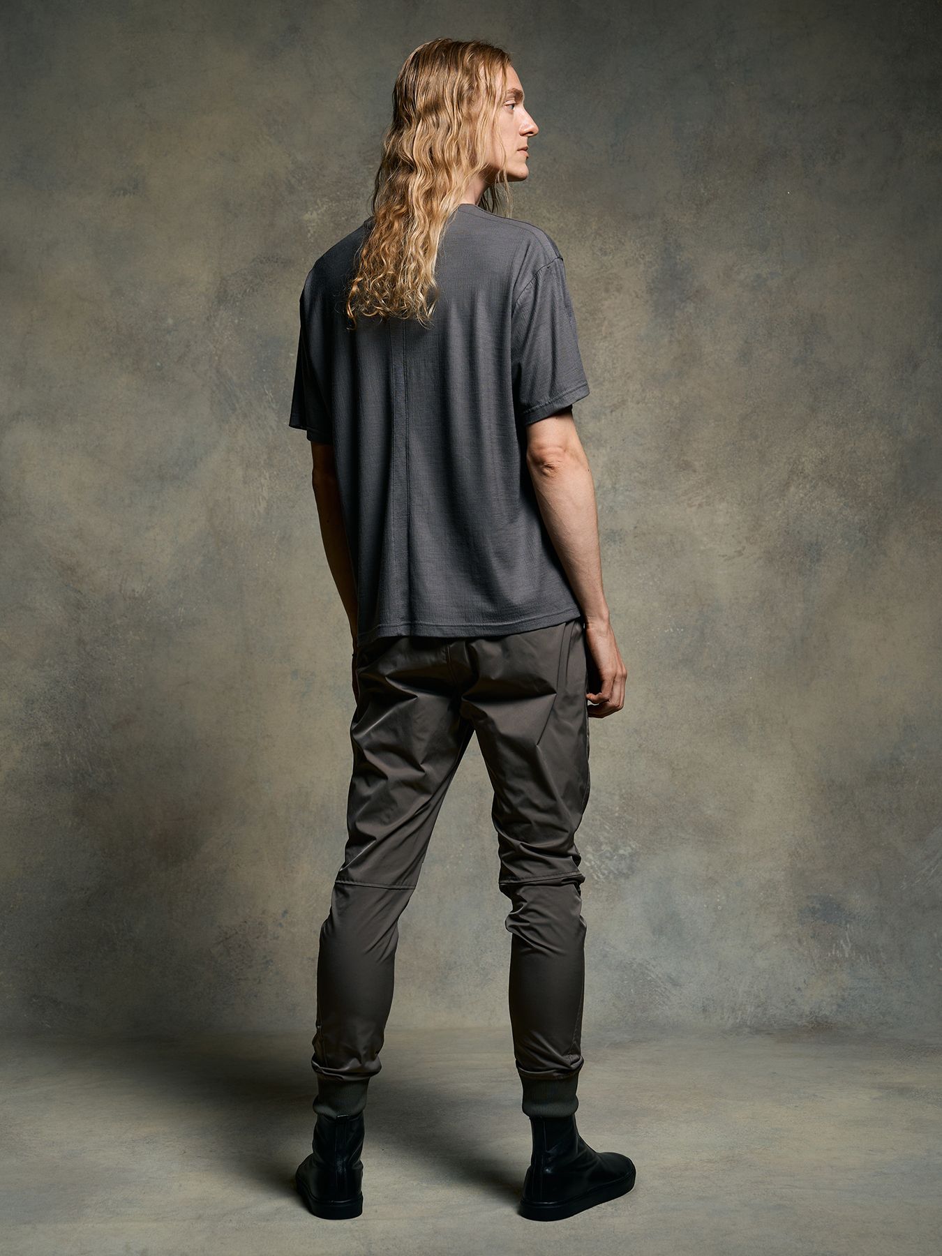 【予約品 9月23日(火) 締切】ex.comfy wool S/S / エクスコンフィーウール ショートスリーブ / スチールグレー