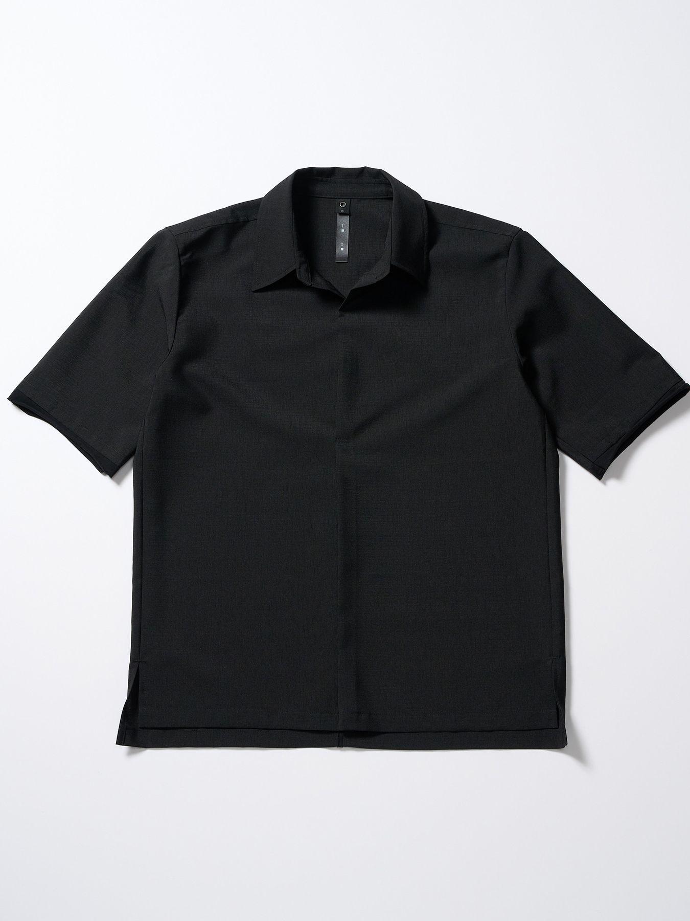 【予約品 1月25日(日) 締切】skipper shirt H/S / スキッパー ハーフスリーブシャツ / ブラック