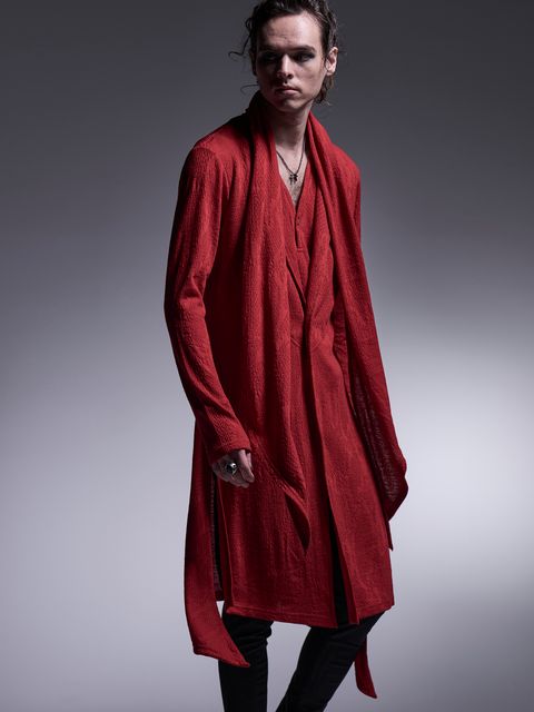 【予約品 7月13日(日) 締切】Stoal Cardigan/ ストールカーディガン / レッド