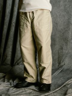 【予約品 4月19日(日) 18時締切】heavy moleskin work pants / ヘビーモールスキン ワークパンツ / ライトカーキ