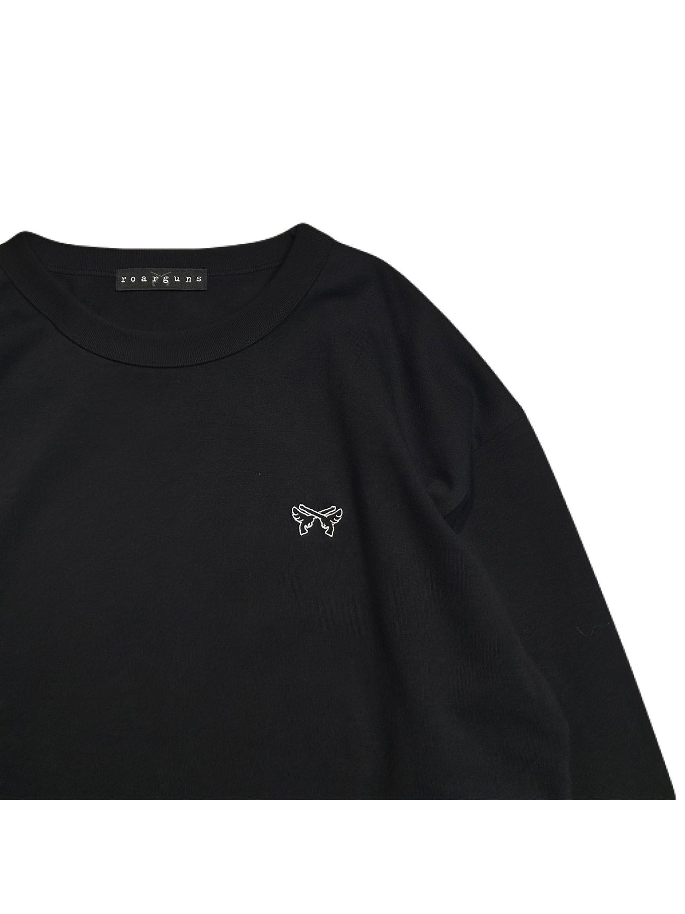 【予約品 8月10日(日) 締切 】WING EMB L/S T / ウイングエンブロイダリー ロングスリーブ Tシャツ / ブラック