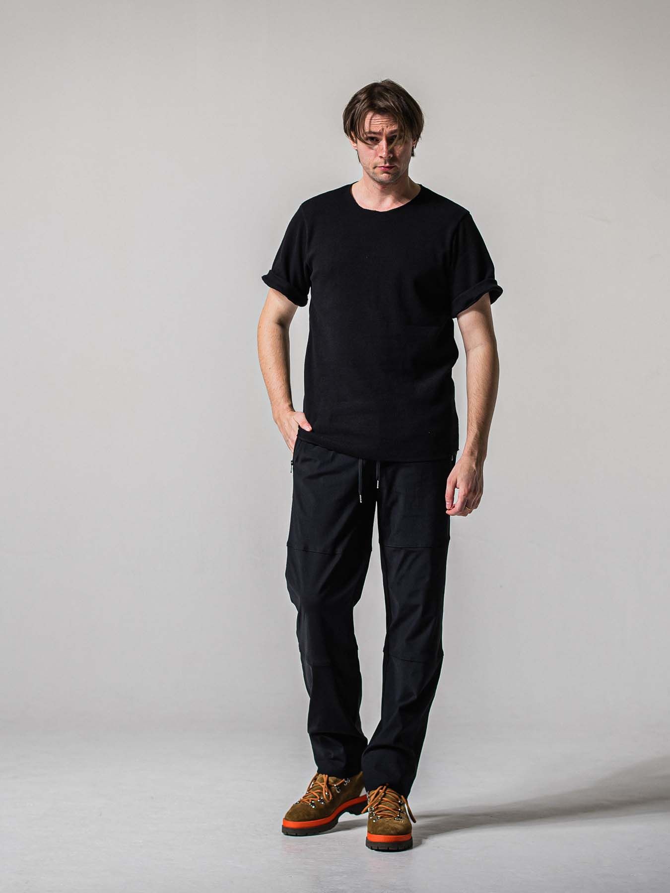 【予約品 11月16日(日) 締切】CUT OFF THERMAL T / カットオフサーマルTシャツ / ブラック