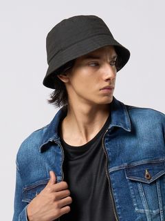 【予約品 9月23日(火) 締切】solid bucket hat / ソリッド バケットハット / チャコールブラック