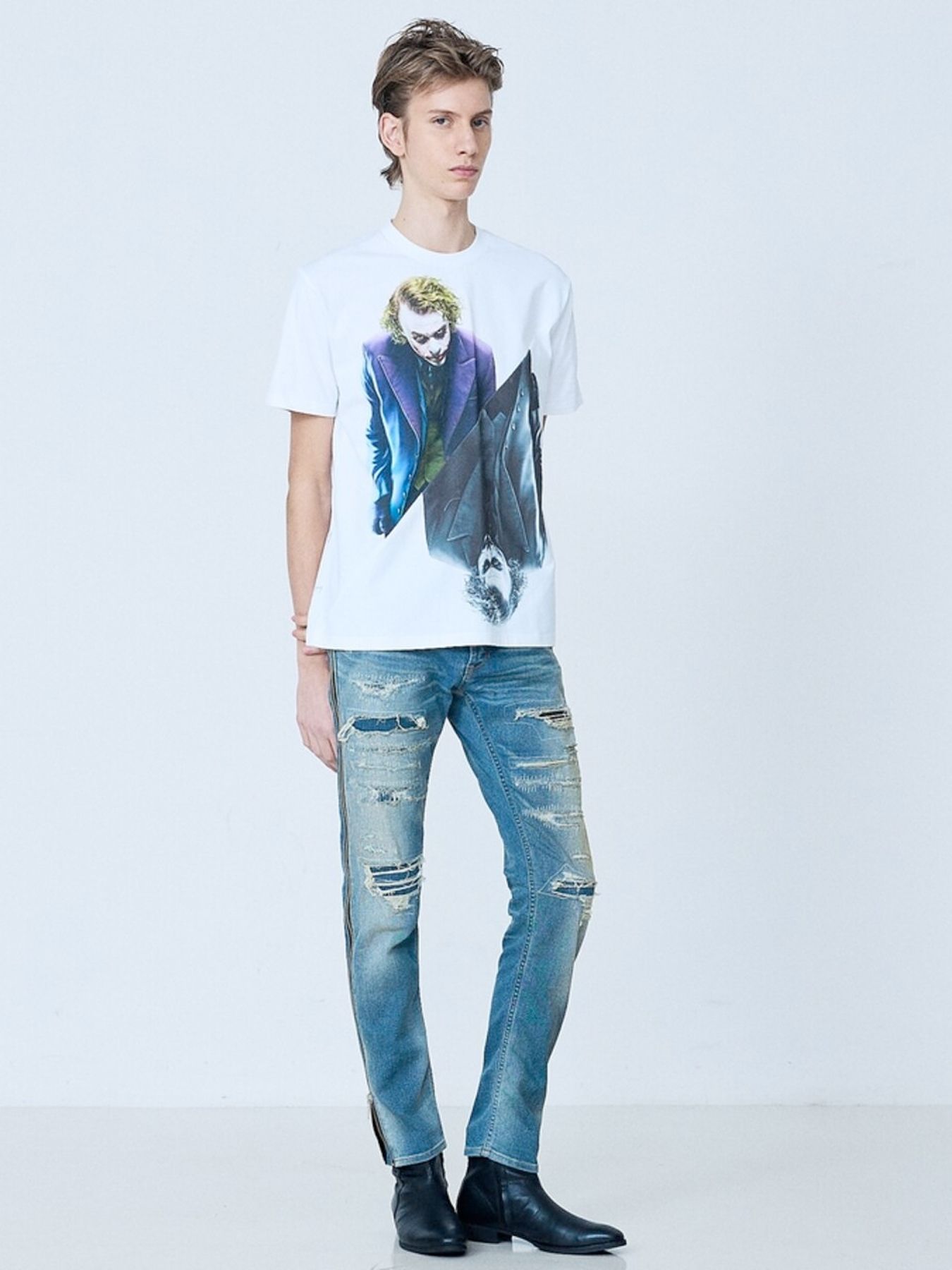 《The Joker × 5351》半袖 プリント Tシャツ / ホワイト【5351 POUR LES HOMMES】