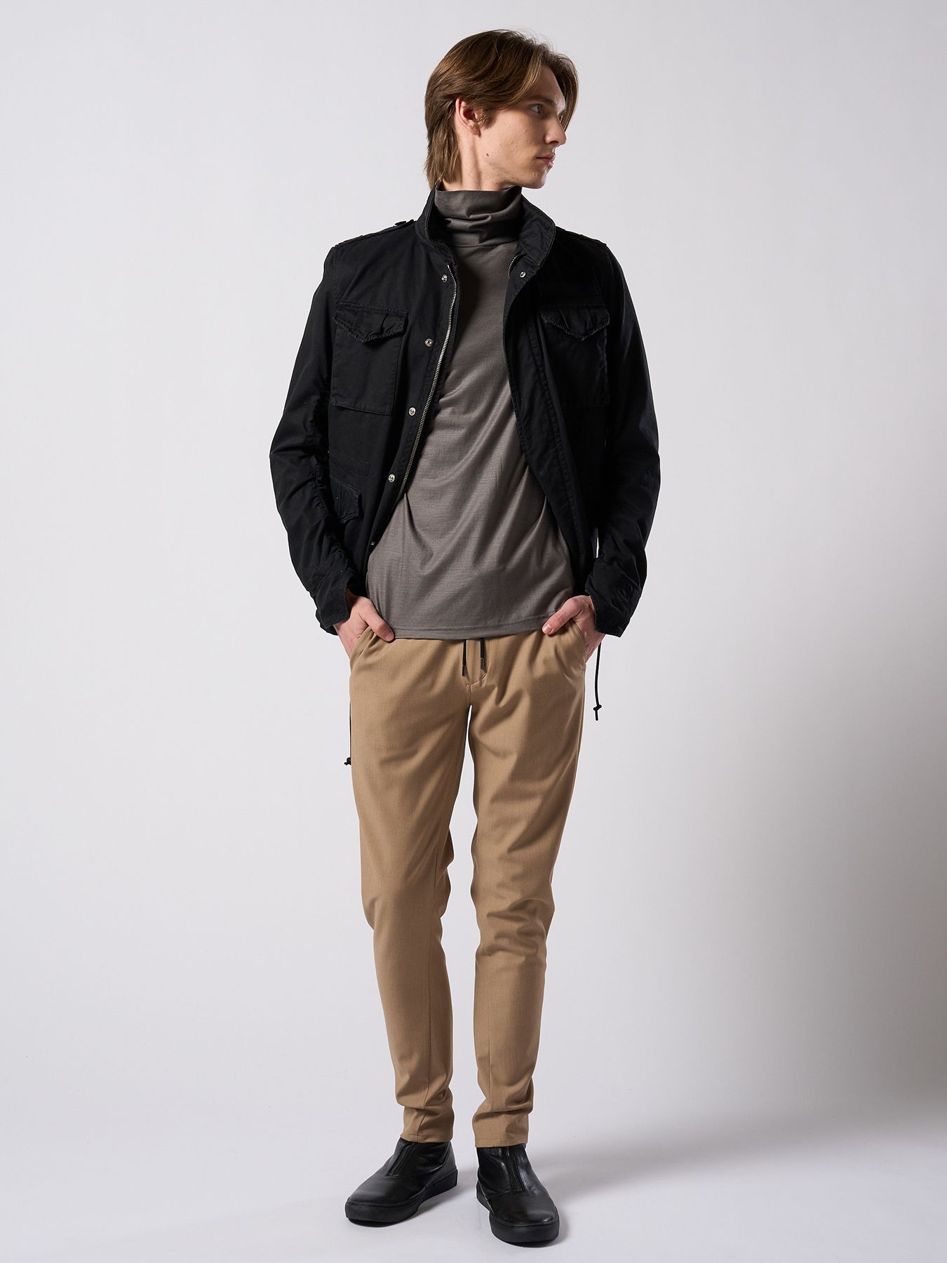 【予約品 4月19日(日) 18時締切】front zip bootie / ホースレザー フロントジップブーツ / ブラック