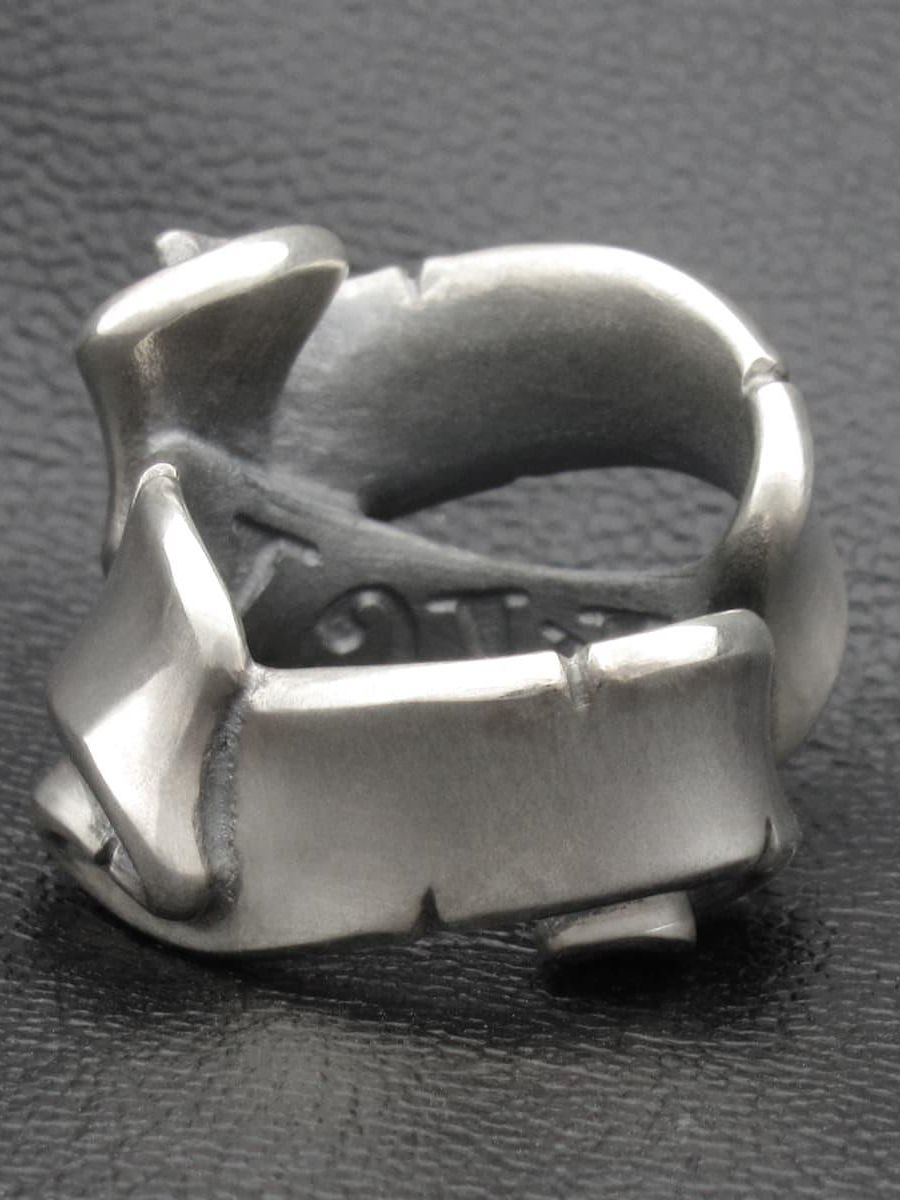 【受注生産品】 Flap Ribbon Ear Cuff / HATE / フラップリボンイヤーカフ ヘイト
