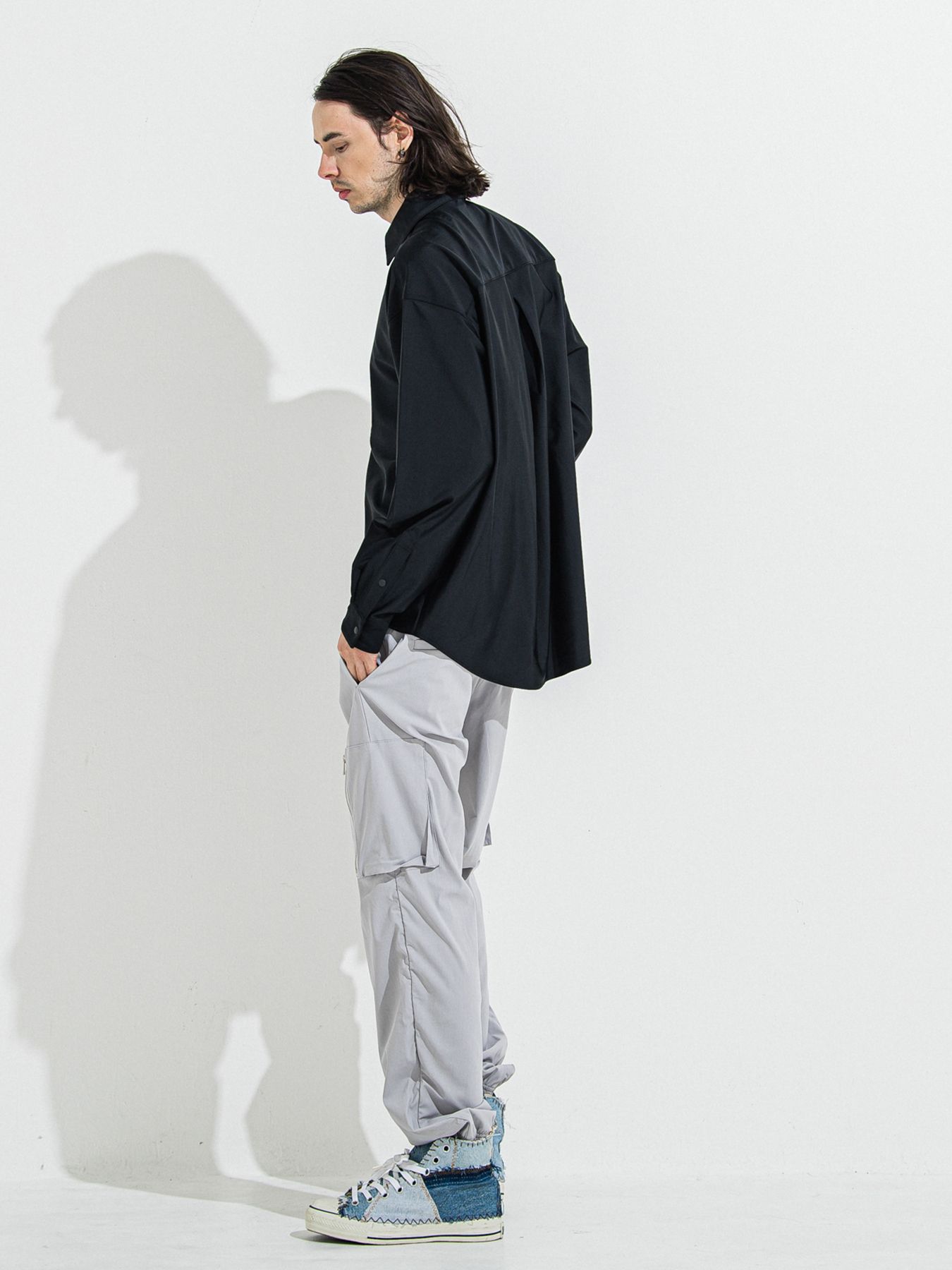 【予約品 】DAVID NYLON CARGO PANTS / デヴィッドナイロンカーゴパンツ / グレー