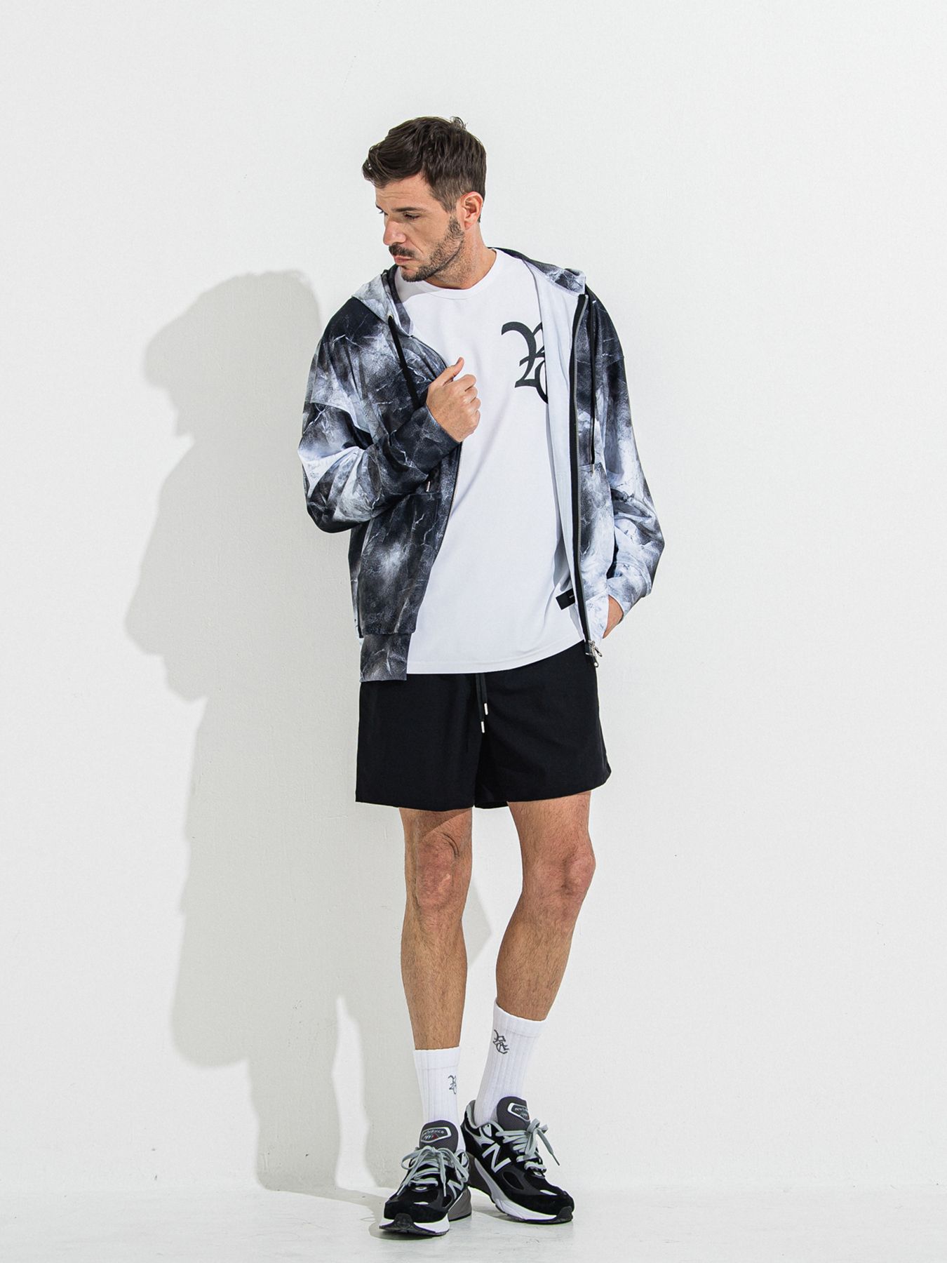 【予約品 】TV NYLON SHORTS / ティーヴィーナイロンショーツ / ブラック