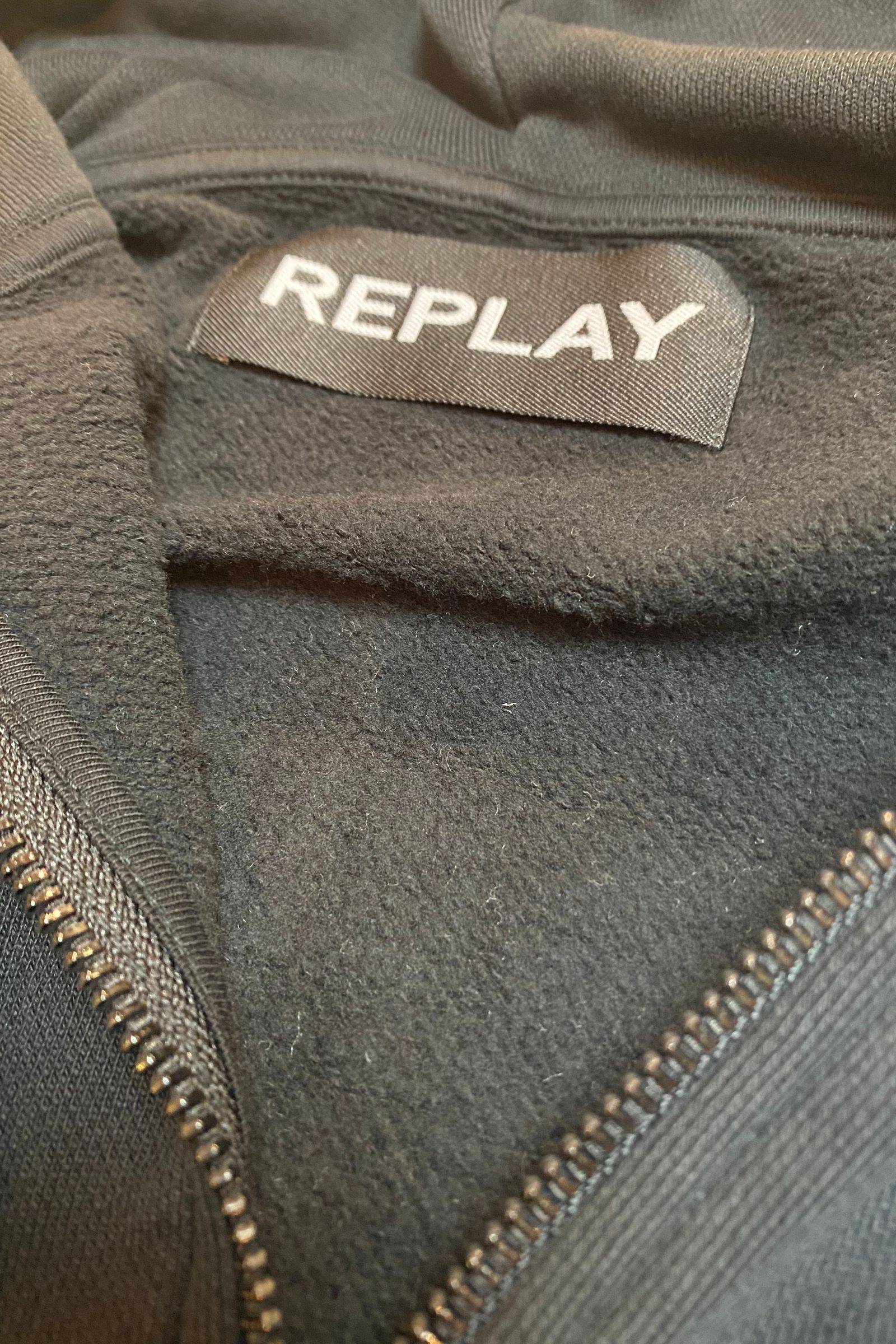 REPLAY - プリントジップアップスウェットパーカー / BLACK 【REPLAY ...
