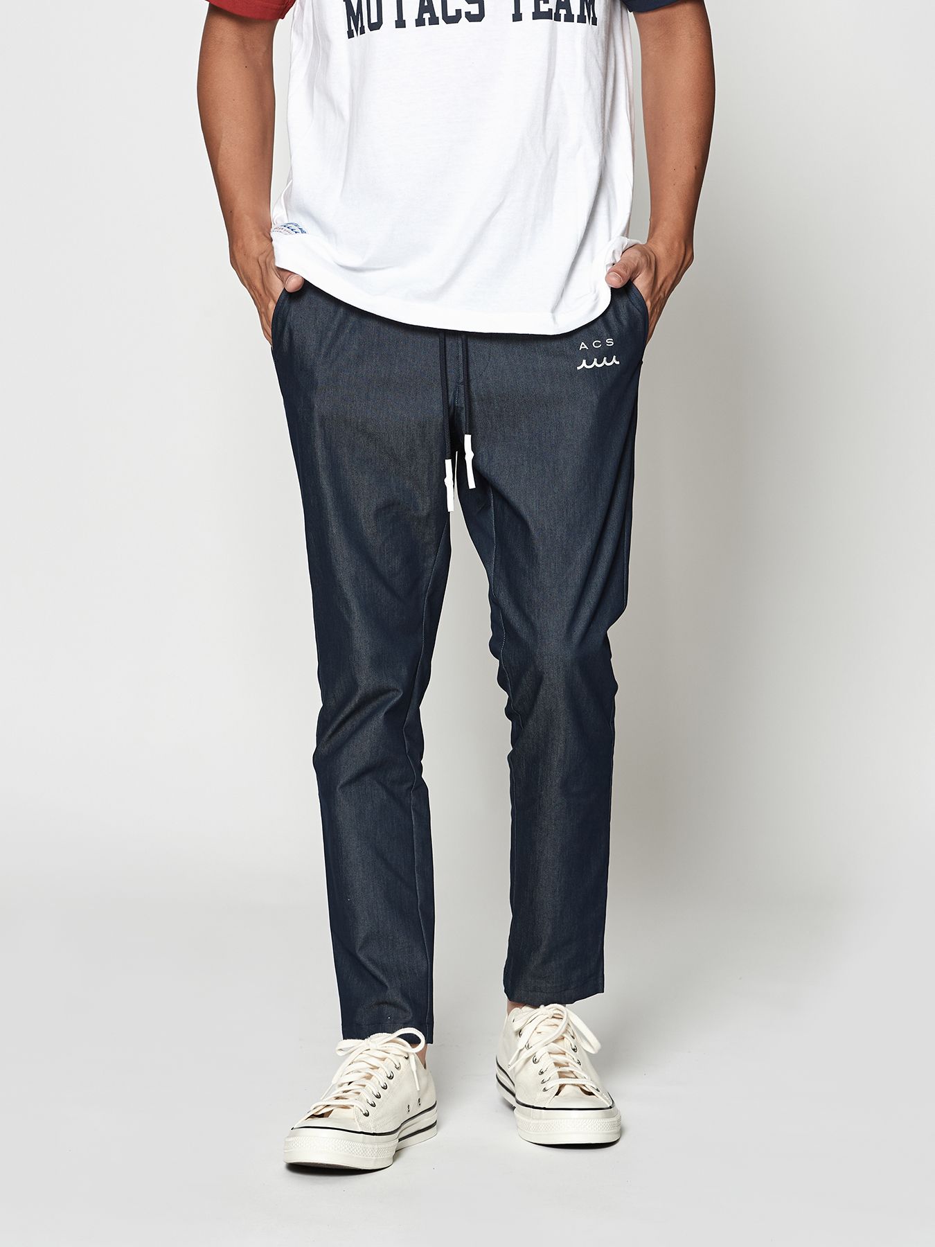 【予約品 10月9日(木) 締切】muta Easy Tight Pants / イージータイトパンツ / インディゴ【Acanthus × muta MARINE】