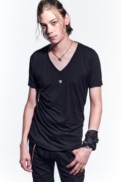V-Neck T-Shirts Tシャツ BEA TENJIKU / Black 【kiryuyrik】