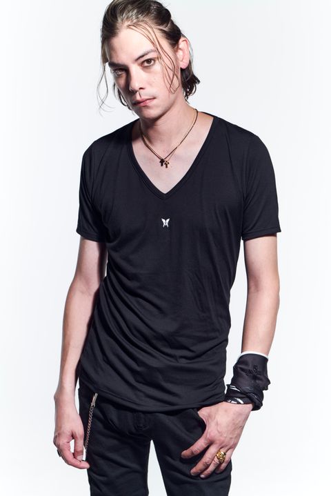 V-Neck T-Shirts Tシャツ BEA TENJIKU / Black 【kiryuyrik】