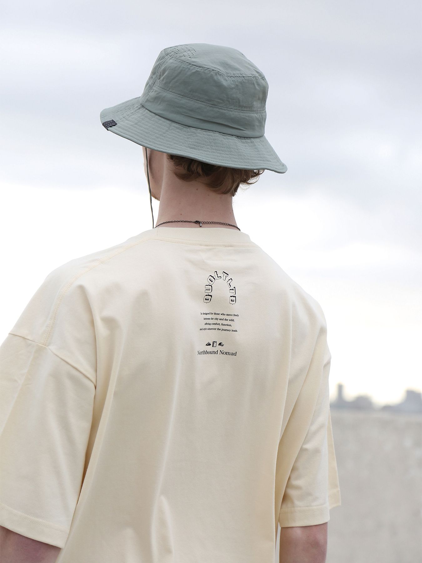 TIGRE-CORD TEE / 刺繍&プリントTシャツ / アイボリー【QUOLT】
