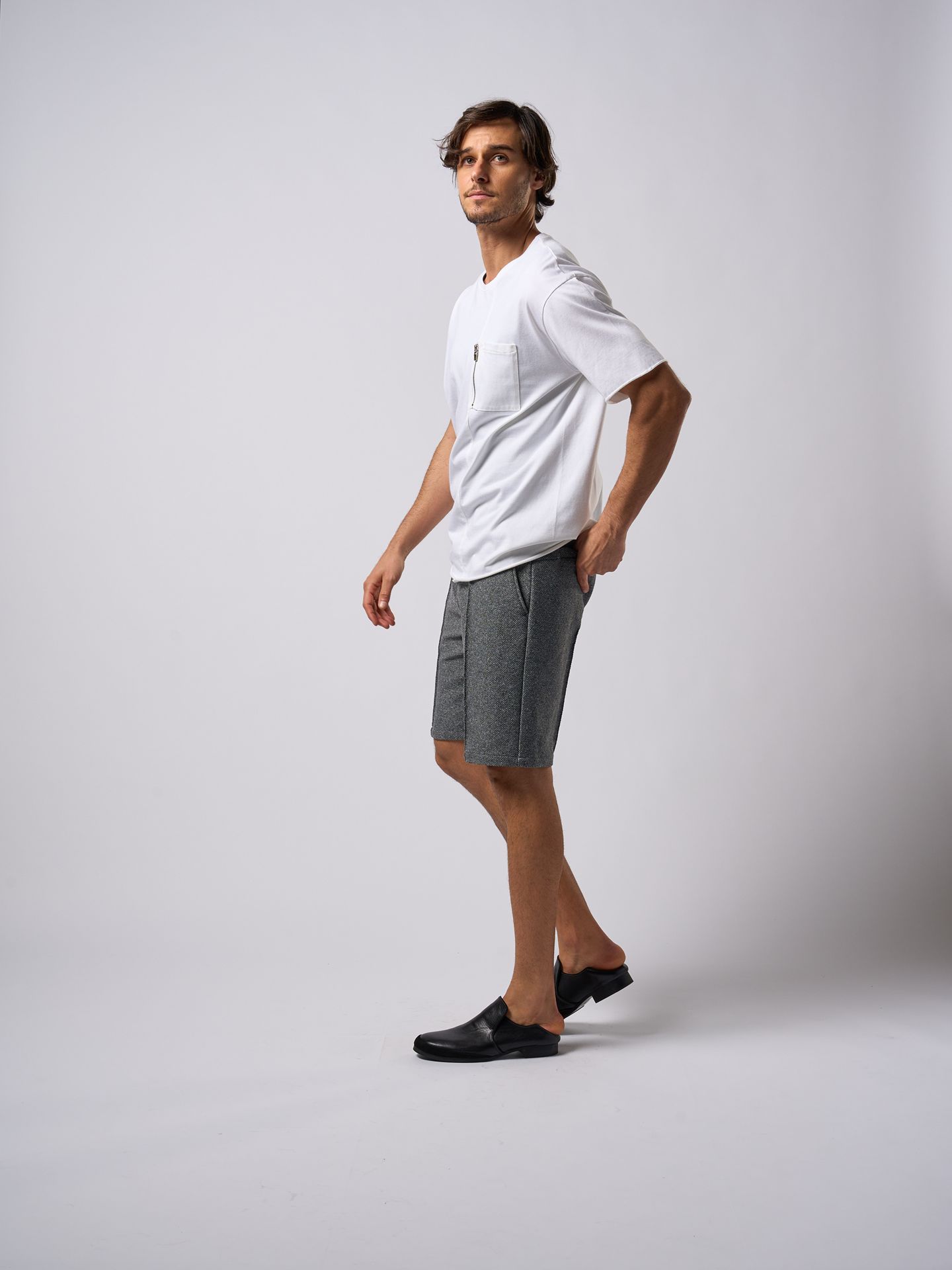 【予約品9月19日 10時締め】 cool touch zip-pocket S/S / Tシャツ / ホワイト