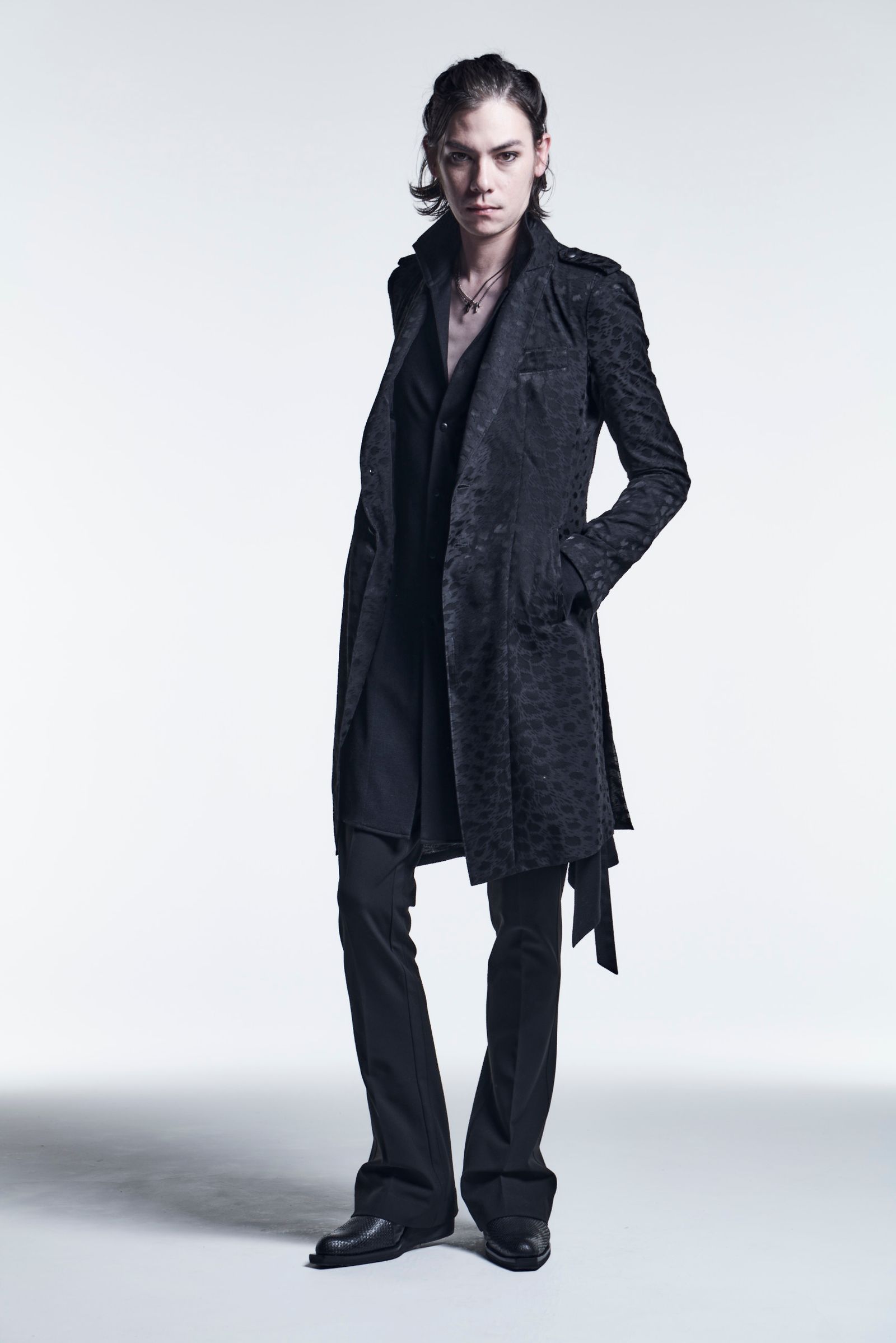 《予約品》 EpouletLongJacket OpalLeopard / Black 【kiryuyrik】 7月入荷予定